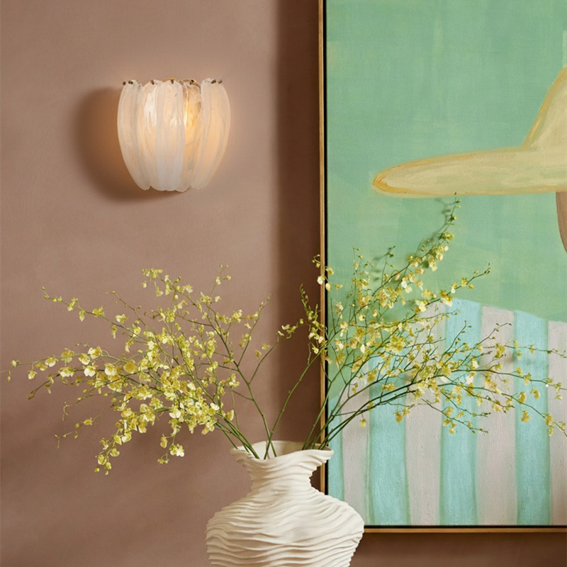 Velora Wandleuchte mit Vase y varita decorativa