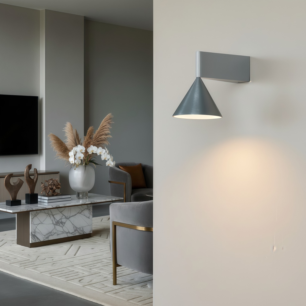 Metorq Wandleuchte im Wohnzimmer