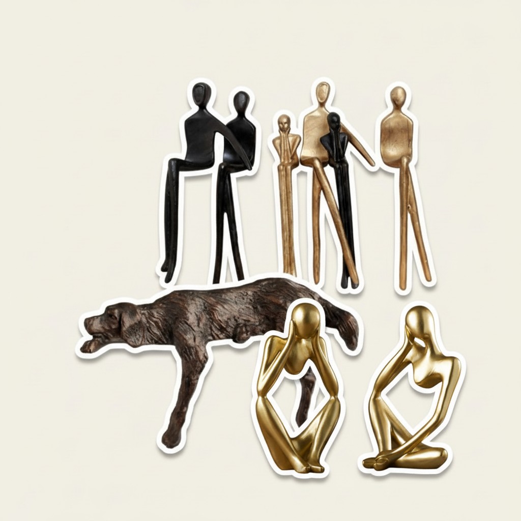 Floxo Lazy Dog y figuras abstractas en diferentes versiones