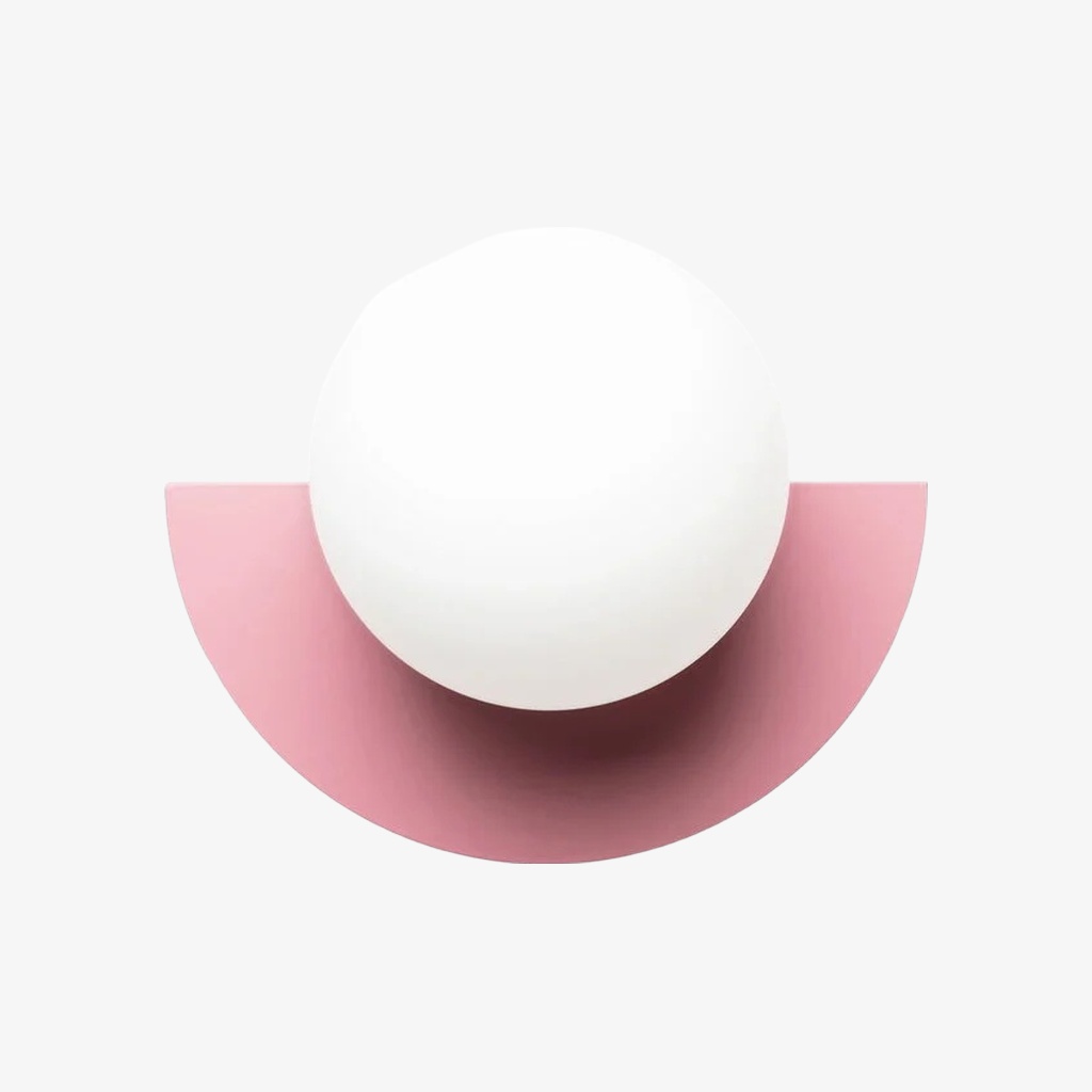 Rosa Luminoso Macaron Orb Wandleuchte