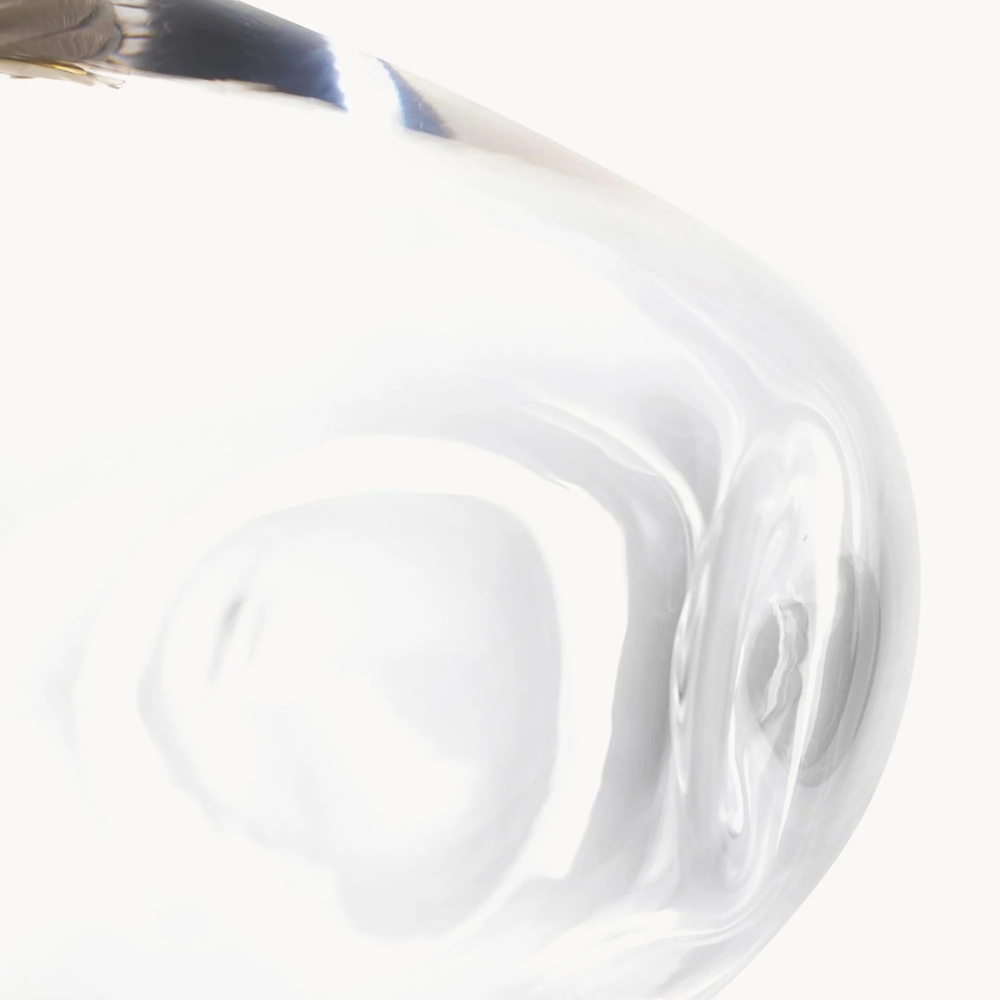 Glissora gebogen glazen detail