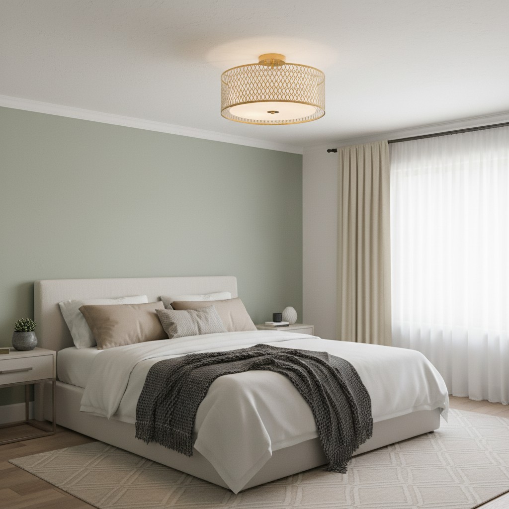 Liorin Deckenleuchte im Schlafzimmer