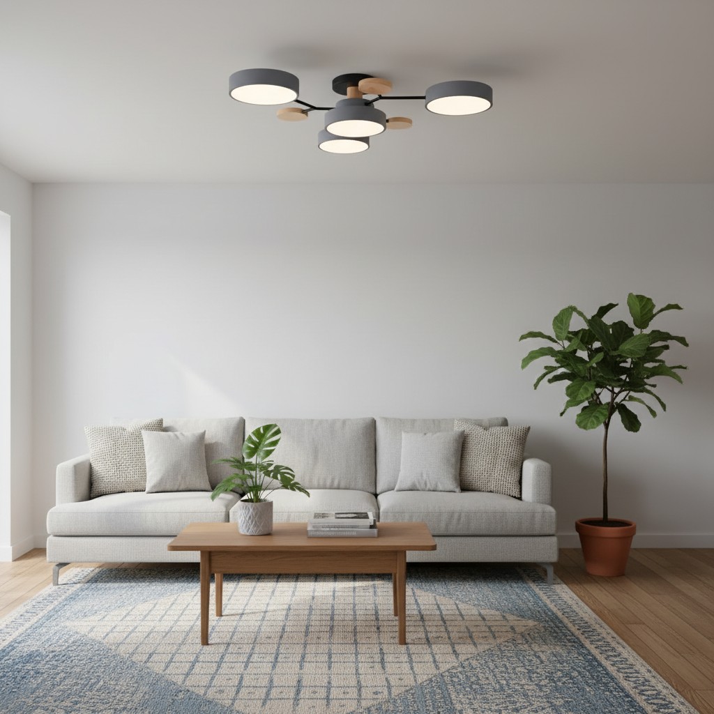 Celos Leuchte in einem Wohnzimmer mit Sofa