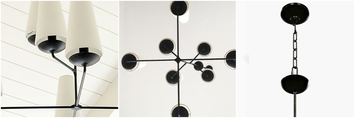 Detailansichten des Fontaine Vertical Chandelier