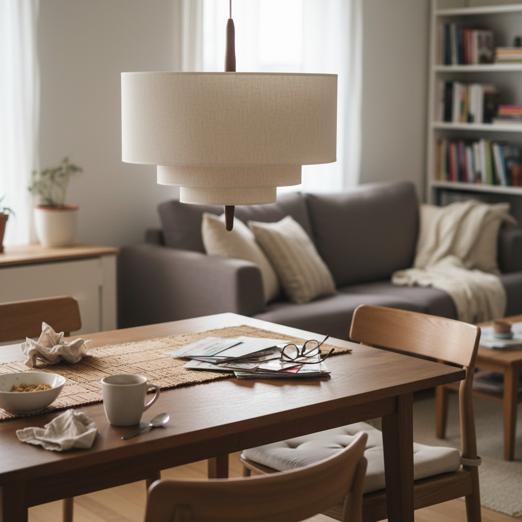 Softlume Pendelleuchte im gemütlichen Esszimmer