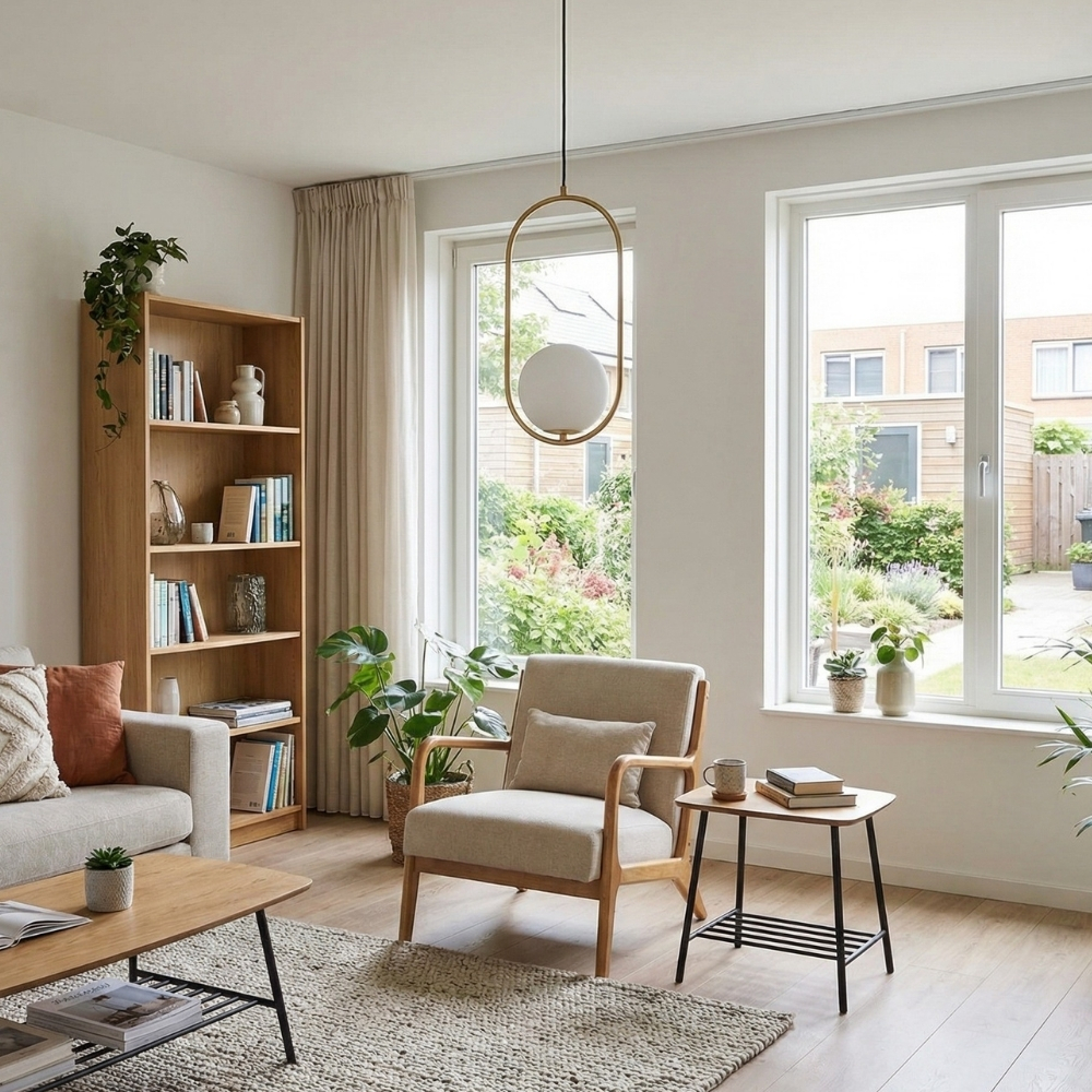 Kundenfoto der Lunectra Pendelleuchte im Wohnraum
