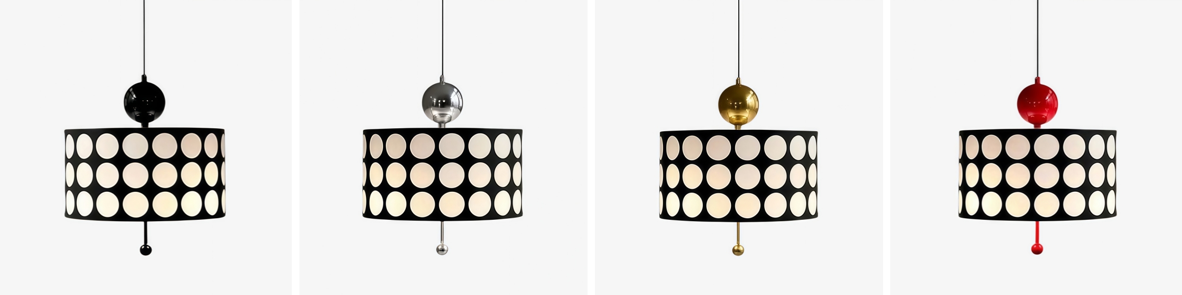 Dotrelia Ausführungen en Schwarz, Silber, Gold y Rot