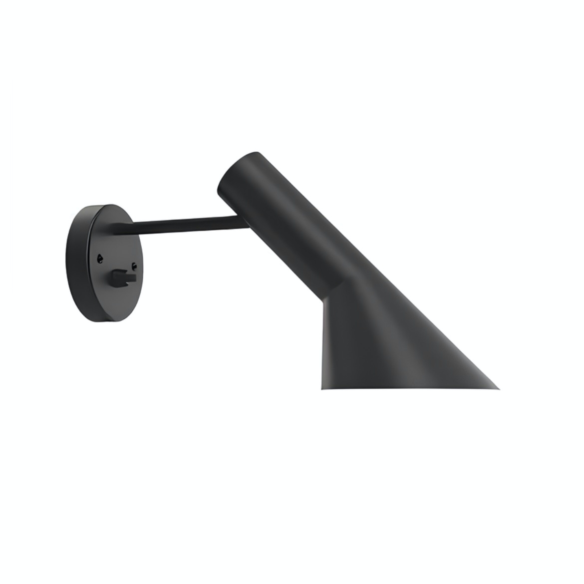 Schwarze AJ Wandleuchte ohne Stecker