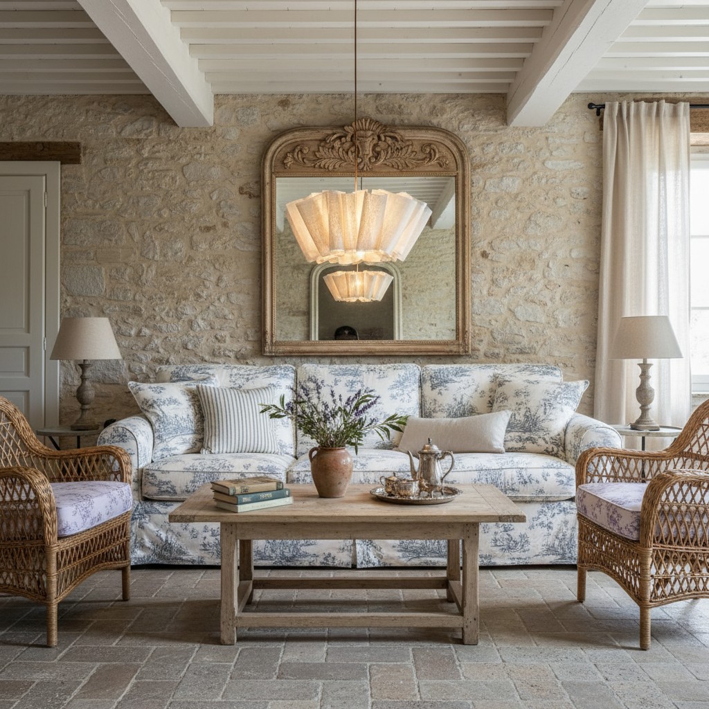Nordic Linen Plissee Pendelleuchte in einem gemütlichen Raum