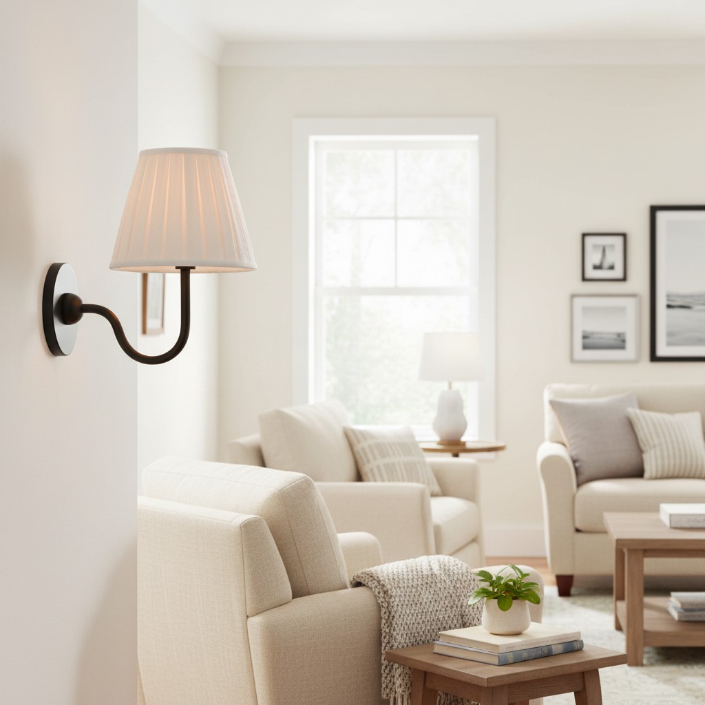 Luvora Wandleuchte im Wohnzimmer