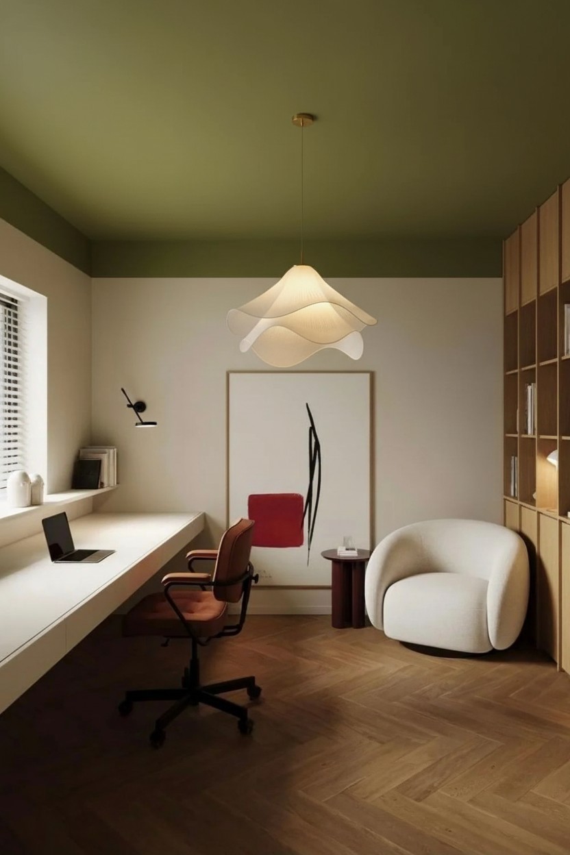 Ethereal Bloom Pendelleuchte in einem Arbeitszimmer
