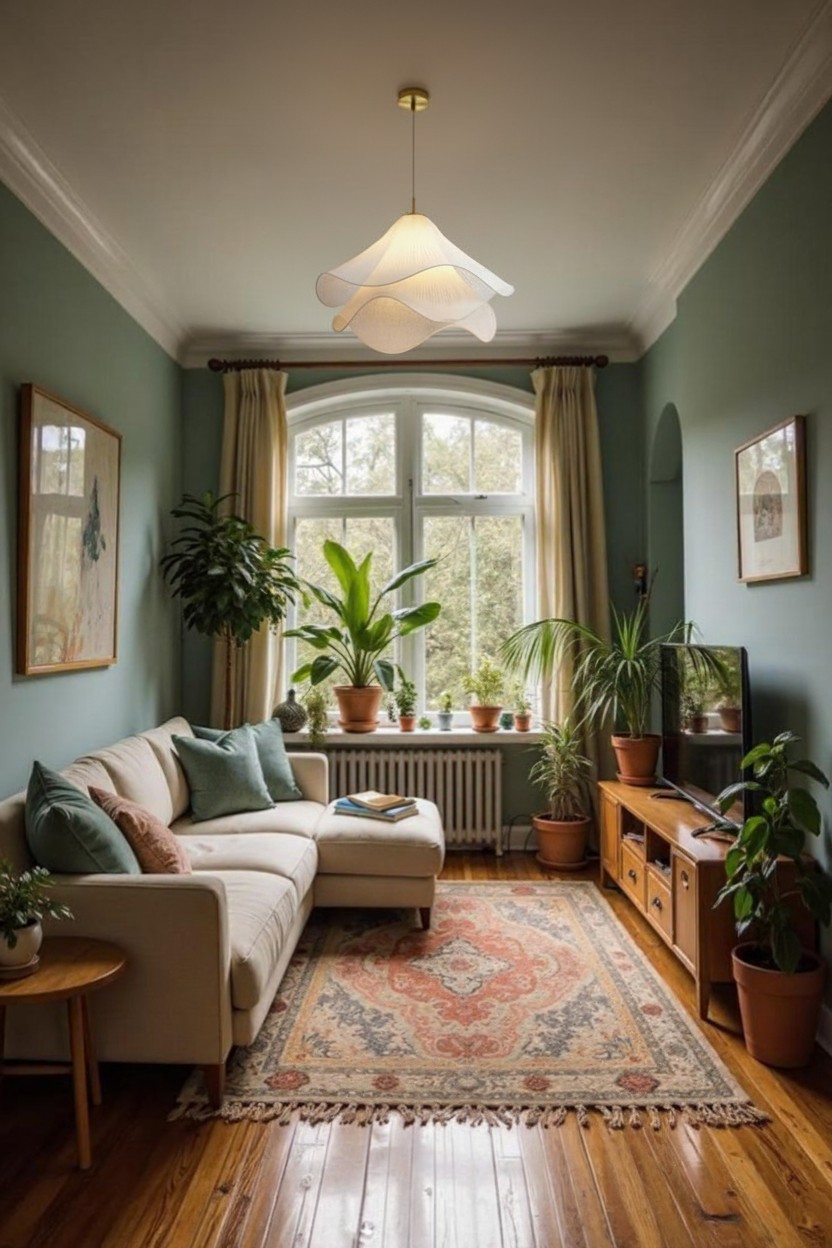 Ethereal Bloom Pendelleuchte im Wohnzimmer