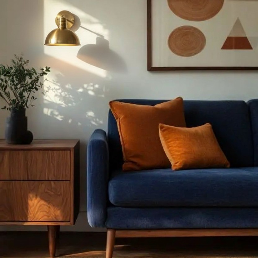 Kundenbild der Wandleuchte im Wohnzimmer