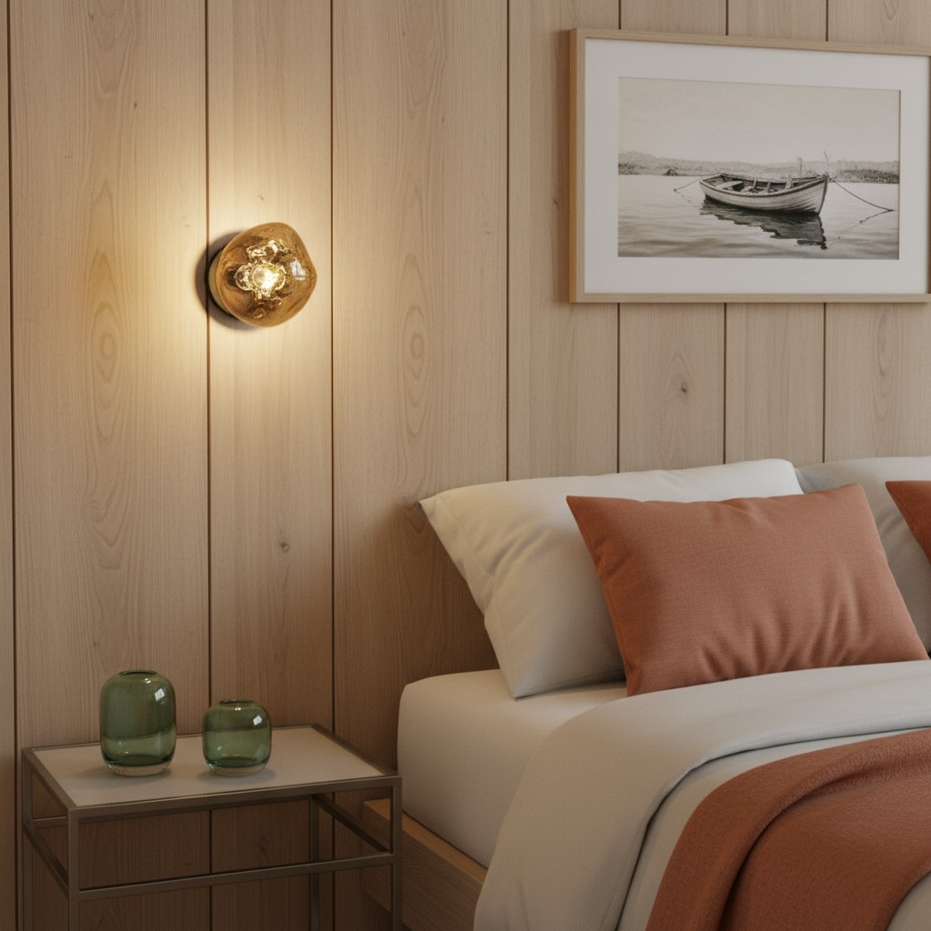 Glyador Wandleuchte am Bett