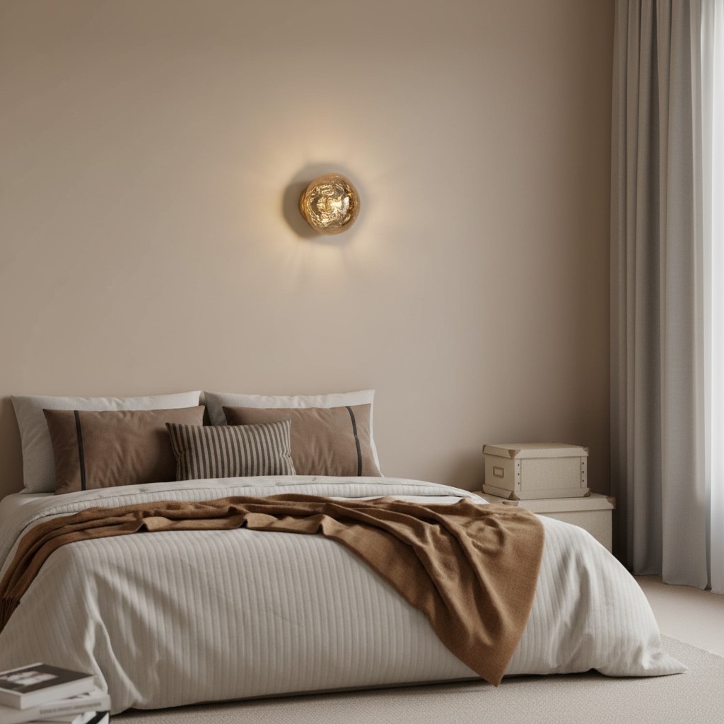 Glyador Wandleuchte im Schlafzimmer