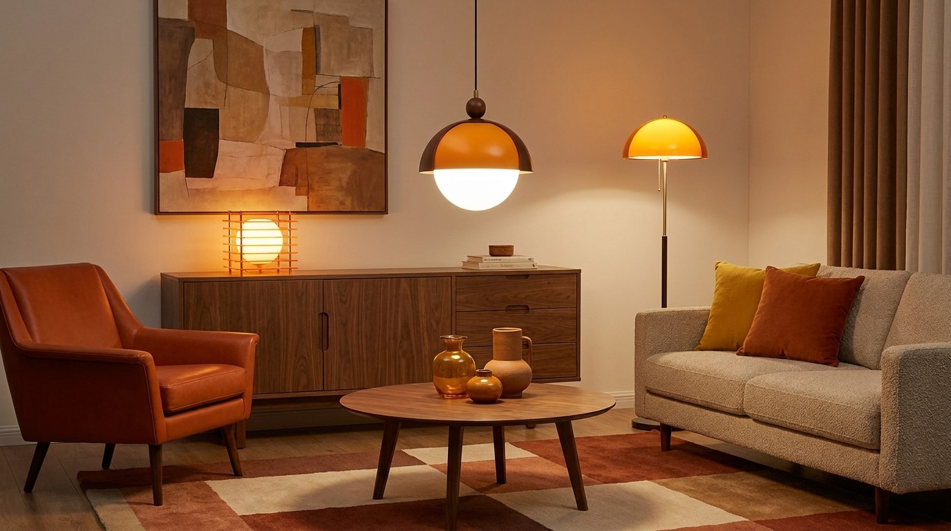 Afterglow Sunset-Serie in einem gemütlichen Wohnzimmer