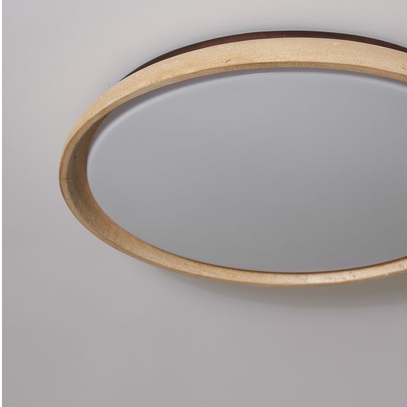 Aveline Deckenleuchte Acryl- und Holzdetail
