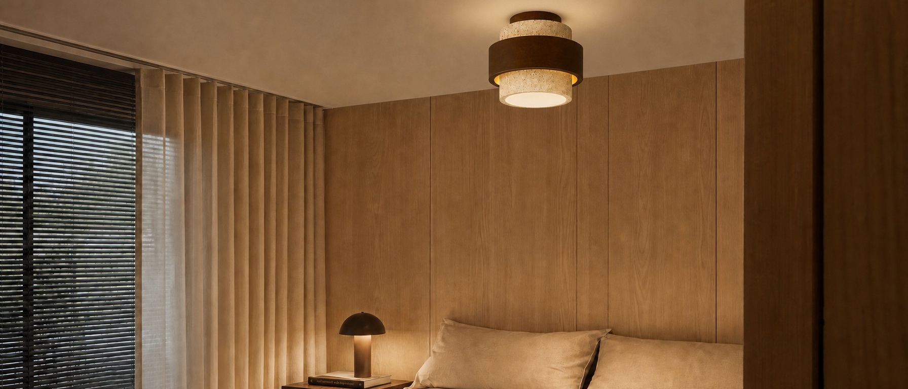 MokuStone Deckenleuchte in einem minimalistischen Interieur