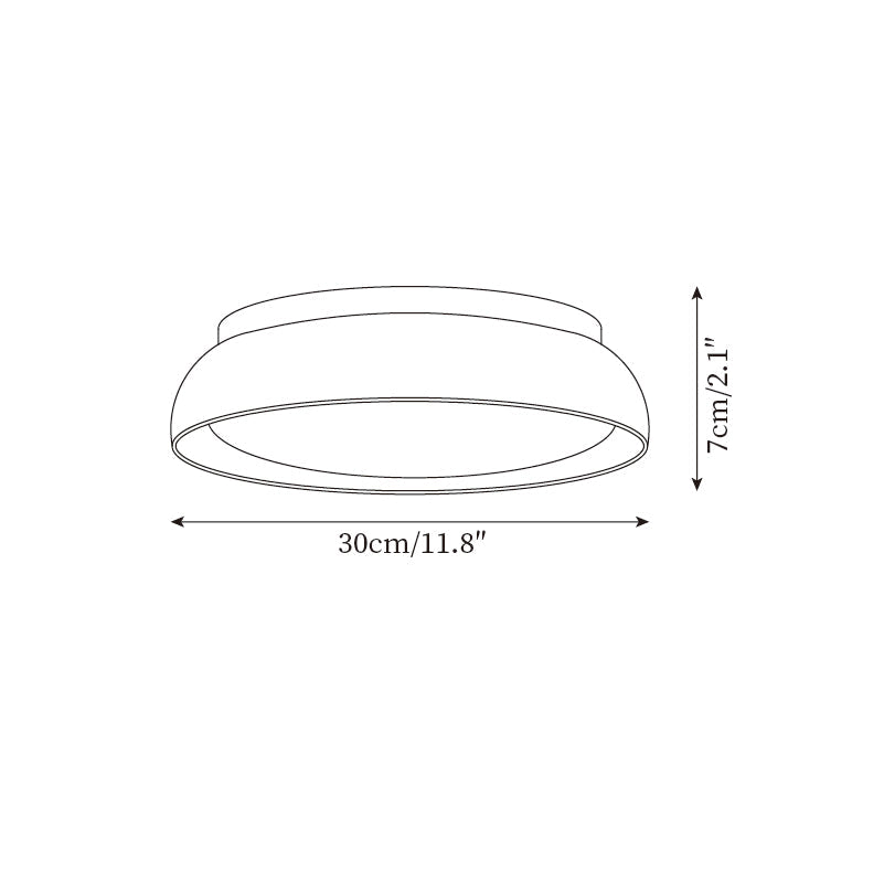 Größe 2 Diagramm der Aveline Travertin-Deckenleuchte