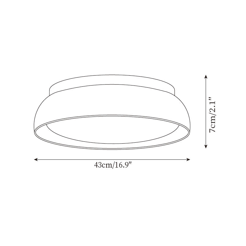 Größe 3 Diagramm der Aveline Travertin-Deckenleuchte