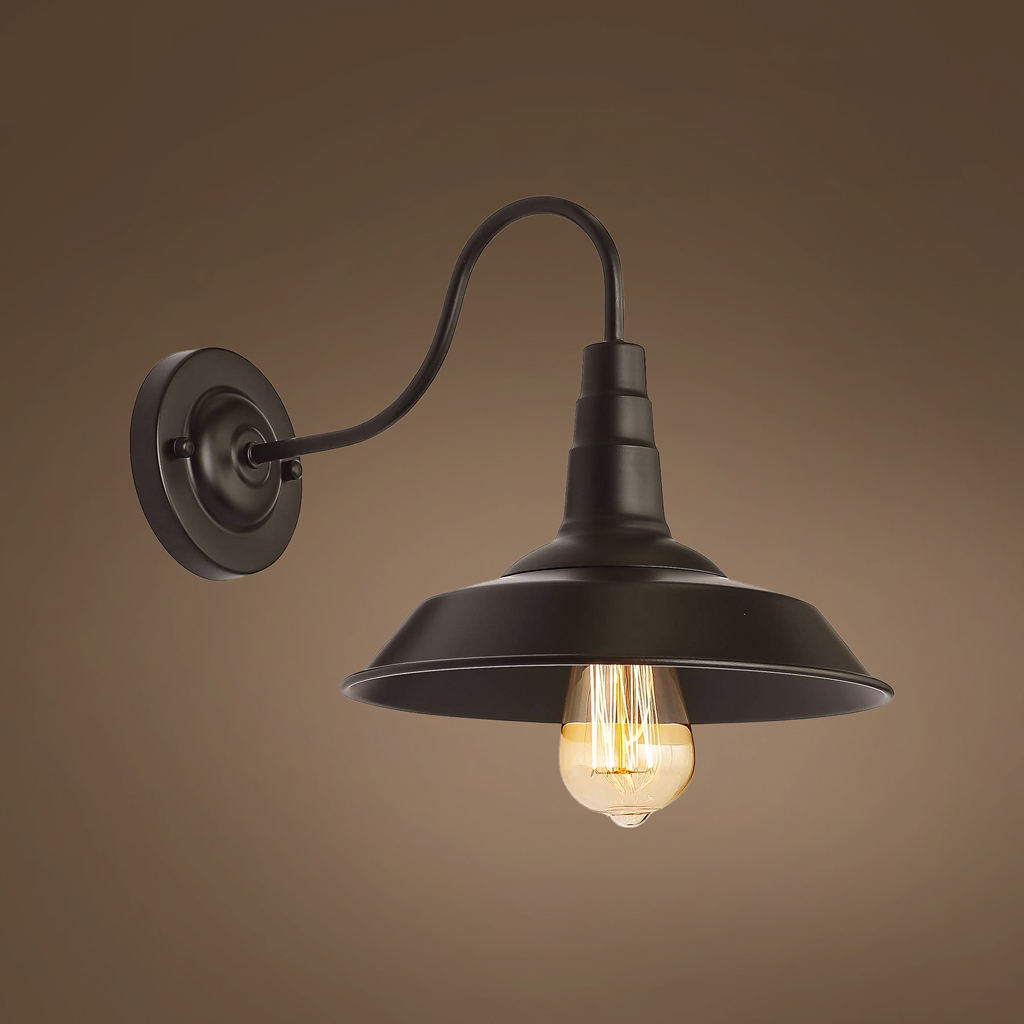 Wandleuchte in Schwarz