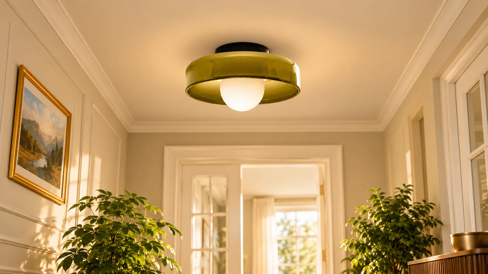 Glasenti lamp in a modern editorial interior