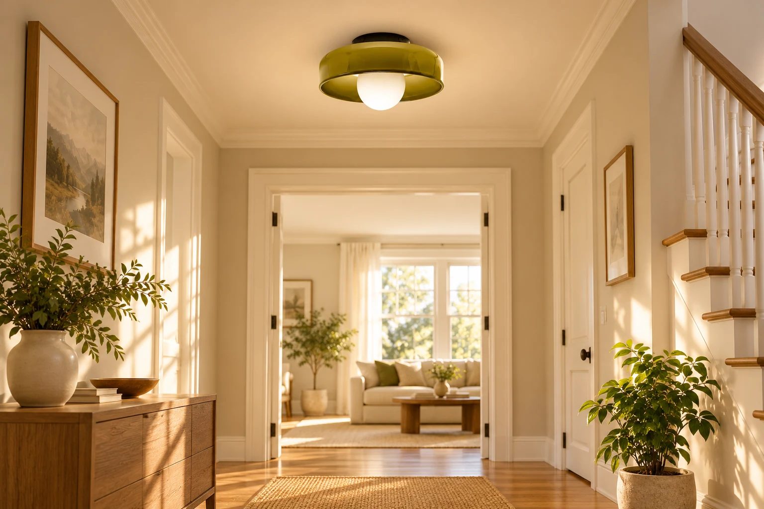 Glasenti lamp used in a contemporary room