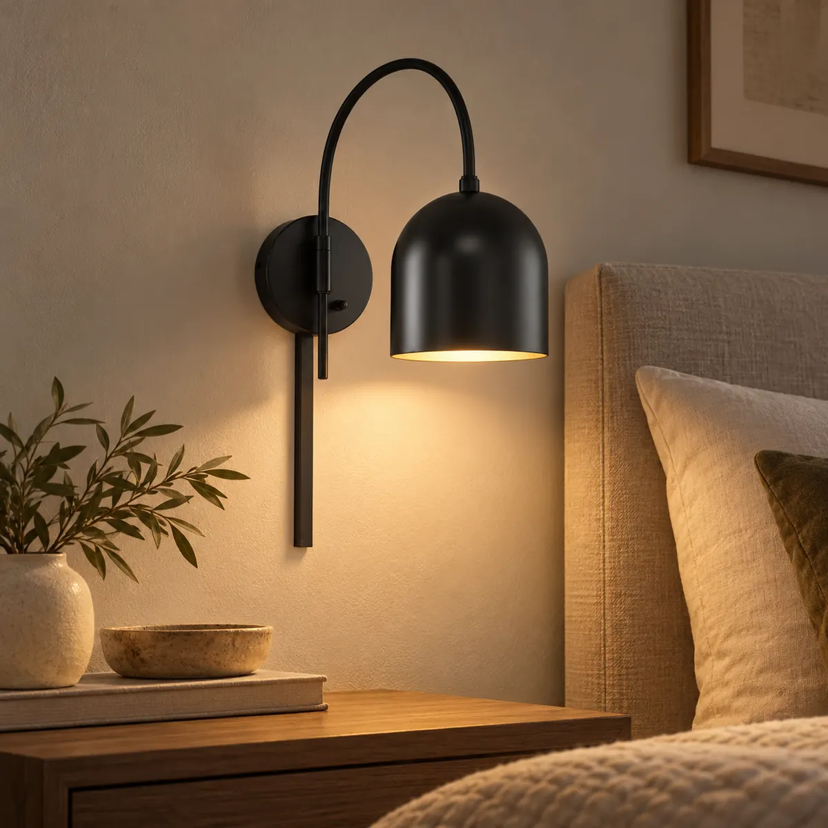 Arched Dome Sconce, Corded or Hardwired