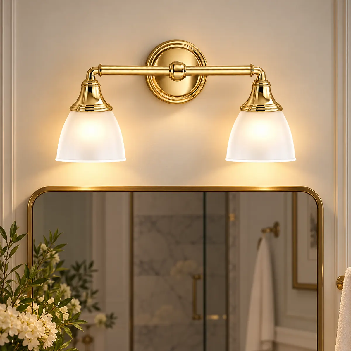 Bell-Shade Wall Light, One Head or a Bar