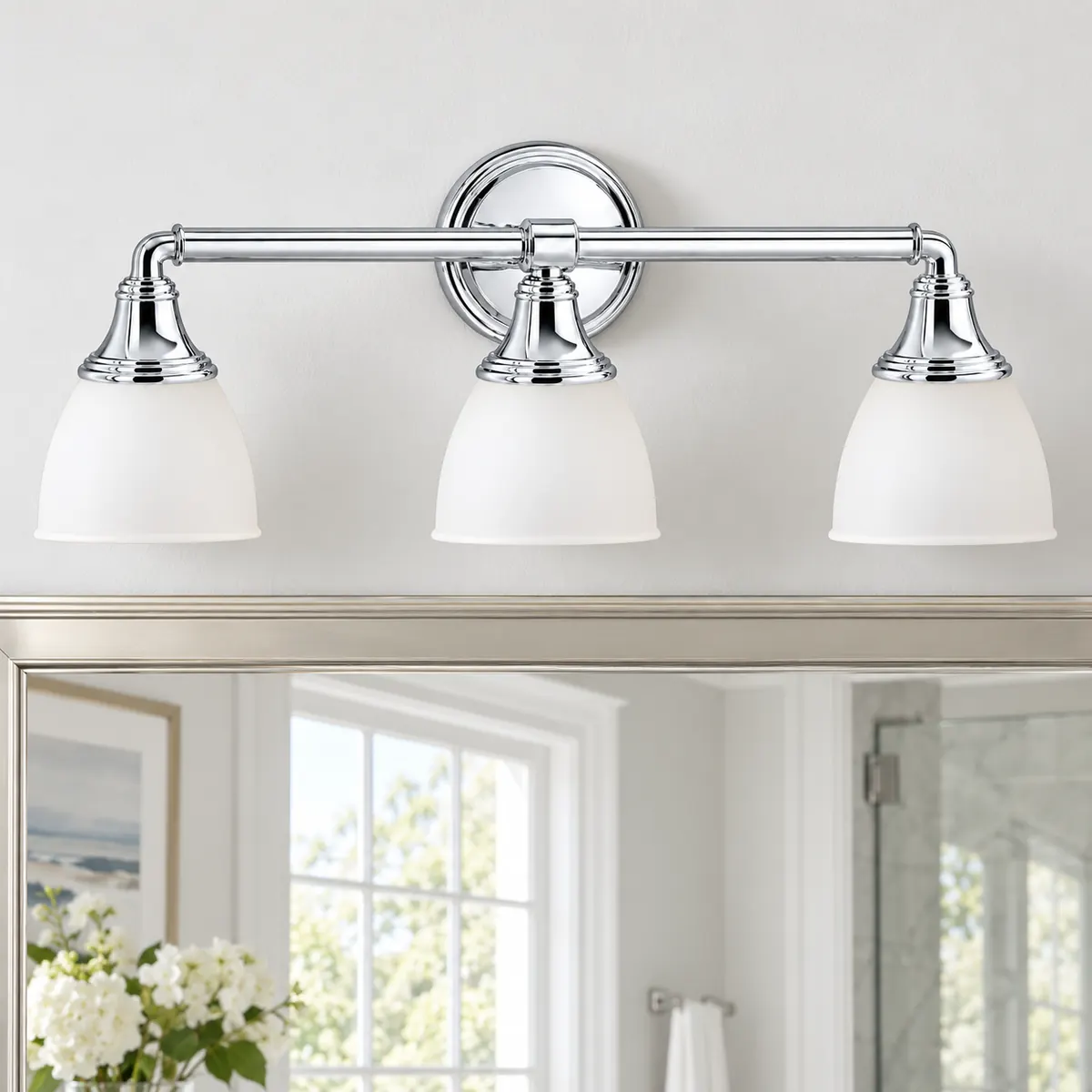 Bell-Shade Wall Light, One Head or a Bar